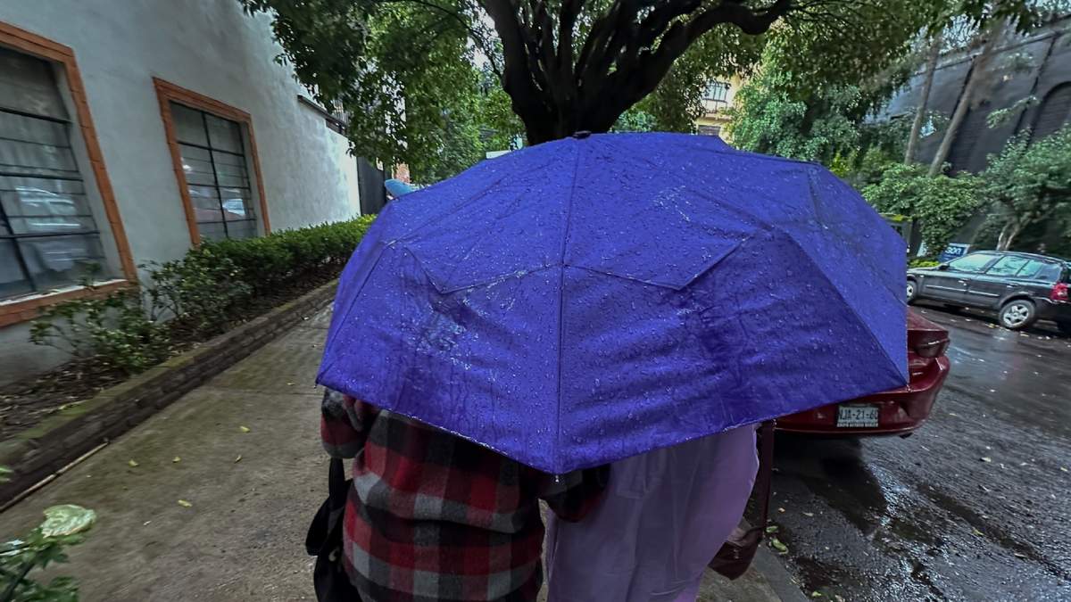 Lluvia en la Ciudad de México este martes