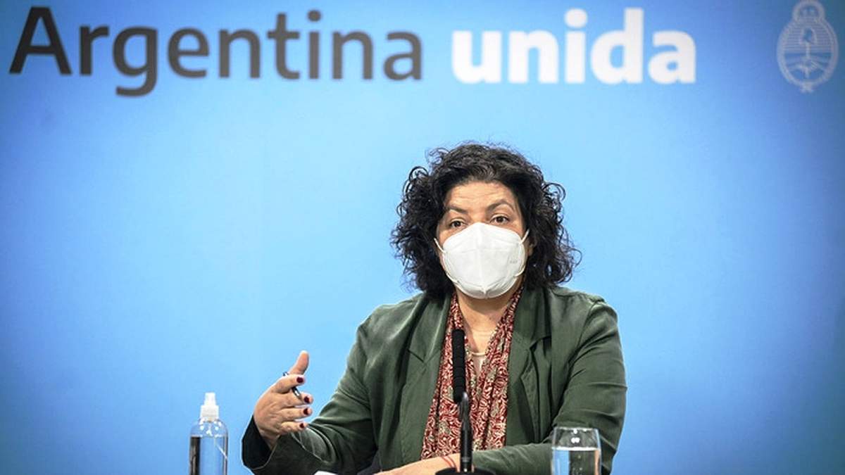 Carla Vizzotti, ministra de Salud. Fuente: (Twitter)