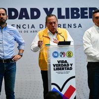 “Nuestra candidata Claudia...” Jesús Zambrano comete lapsus y Mario Delgado se burla (Video)