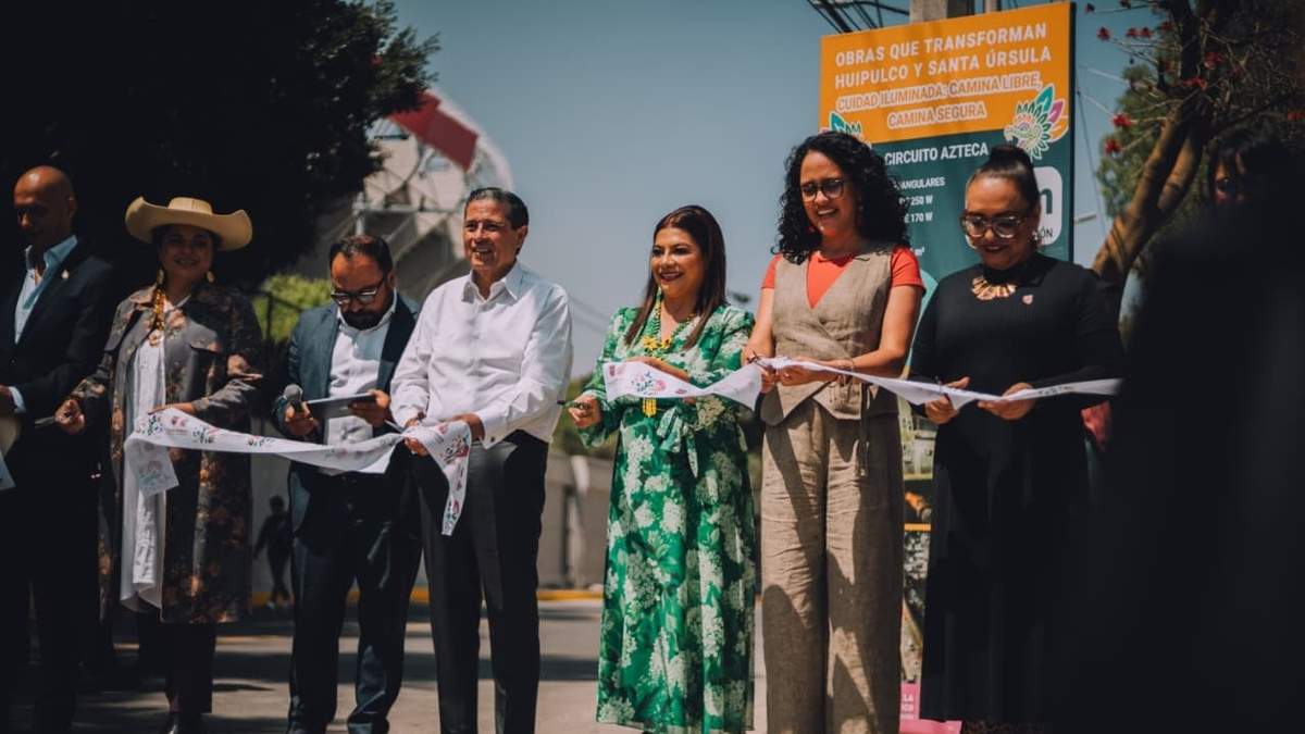 Clara Brugada encabeza la inauguración y entrega de obras de infraestructura urbana rumbo al Mundial de Futbol en el Estadio Banorte
