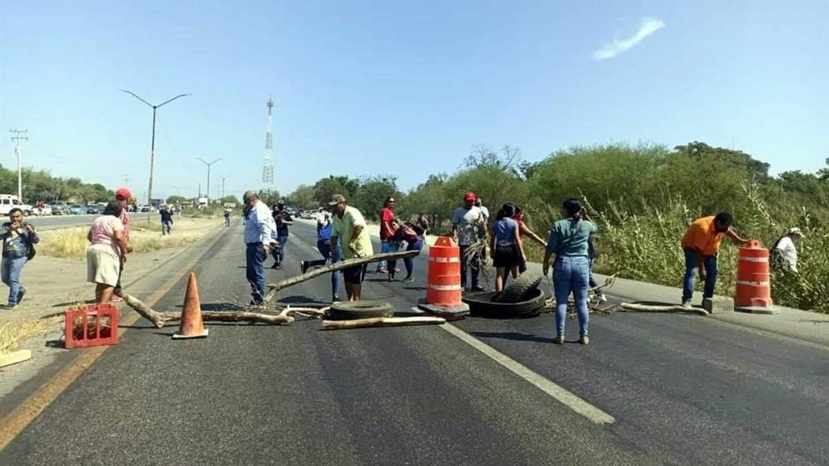 El bloqueo en la Carretera Nacional