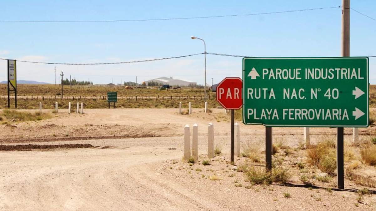 Área del Parque Industrial en Zapala. Fuente: (Twitter)