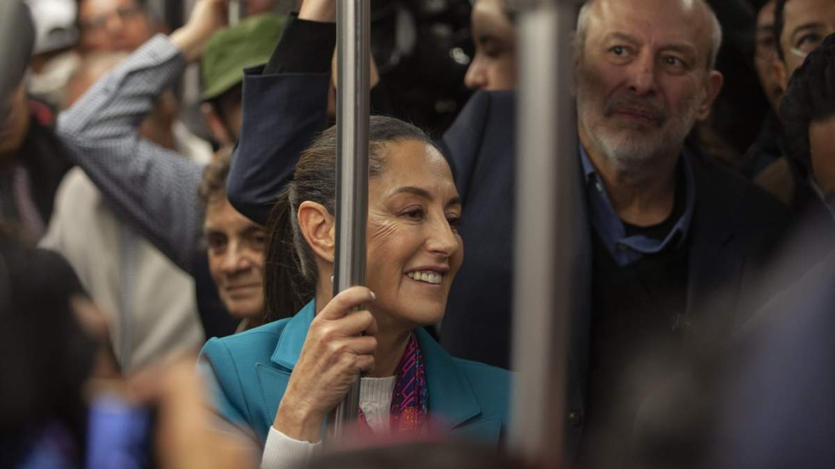 Sheinbaum en el Metro