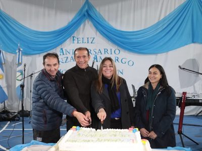 Omar Gutiérrez participó del acto aniversario de Manzano Amargo