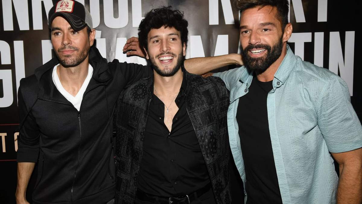Enrique Iglesias, Sebastián Yatra y Ricky Martin. Fuente: (Instagram)