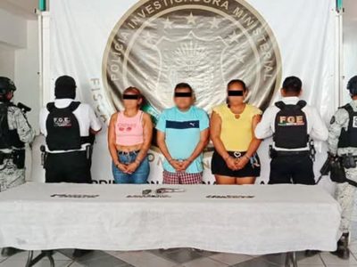 Detienen a dos mujeres y un hombre por la explosión frente a la SSP de Acapulco