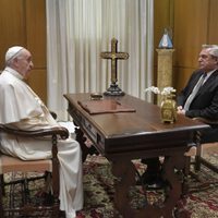 Alberto Fernández se reunió a solas con el papa Francisco