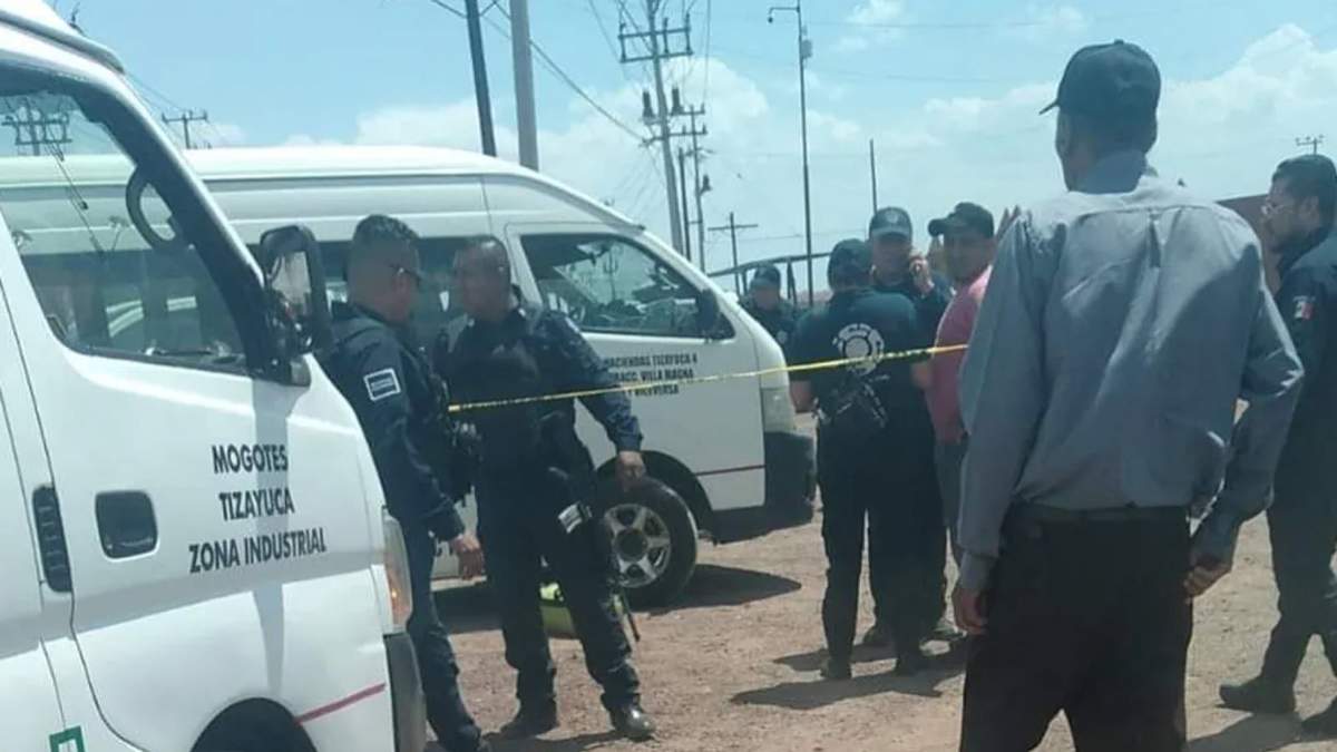 Asesinato de un chofer del transporte público en Tizayuca, Hidalgo
