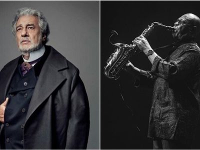 El tenor Plácido Domingo y el jazzista Manu Dibango, con Covid-19
