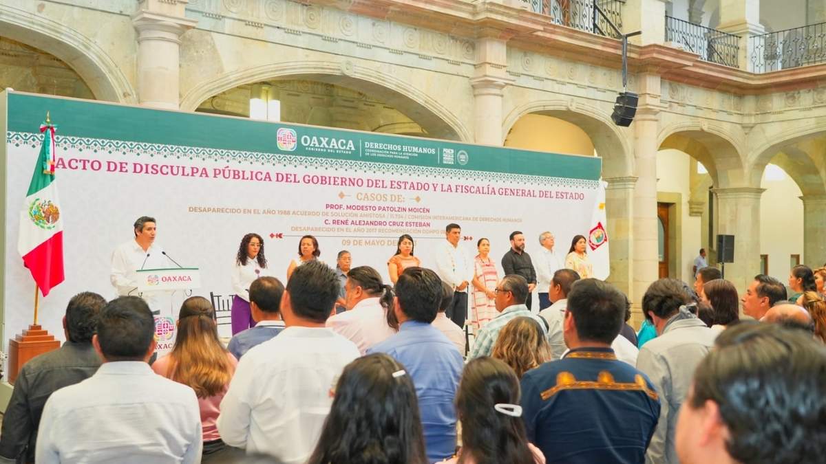 El acto en el que se ofrecieron las disculpas públicas