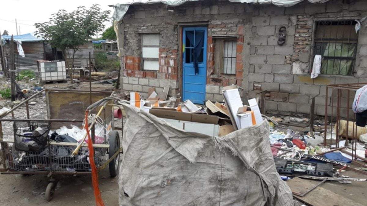 Barrio popular de la Ciudad de Buenos Aires. Fuente: (Twitter)