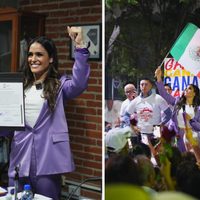 Entre mariachis, Alessandra Rojo de la Vega recibe constancia como ganadora en la Cuauhtémoc