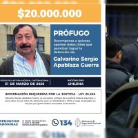 El Ministerio de Seguridad ofreció una recompensa millonaria por un peligroso delincuente prófugo