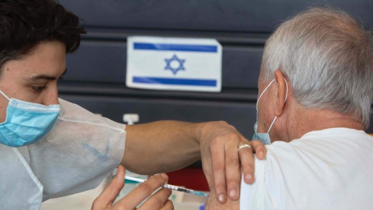 Campaña de vacunación contra el coronavirus en Israel. Fuente: (Twitter)