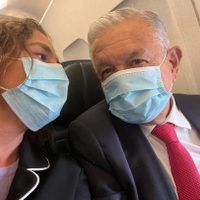 AMLO y Beatriz Gutiérrez Müller vuelan a Washington: "Acompaño a mi presidente"