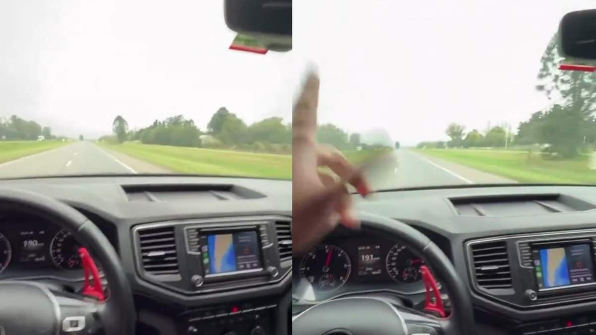 Manejaba a casi 200 km/h, lo subió a redes y fue identificado
