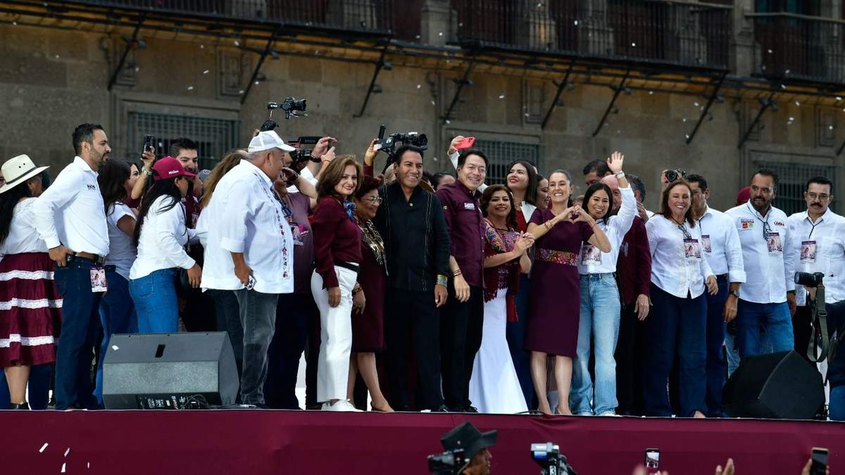 Evento de cierre de campaña de Sheinbaum en el zócalo