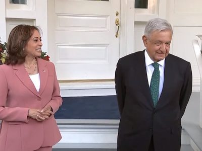 AMLO se reúne con Kamala Harris: es nuestra amiga y una mujer con principios