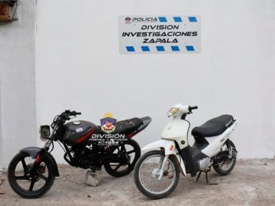 Recuperaron en Zapala dos motos que habían sido robadas en distintos hechos delictivos