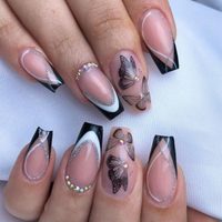 Nail Art: manicuras con mariposas, una tendencia perfecta para uñas largas y cortas