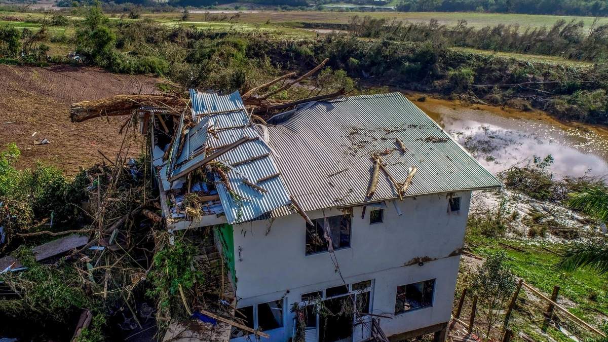 Inundaciones en el municipio de Mucum, en Río Grande del Sur