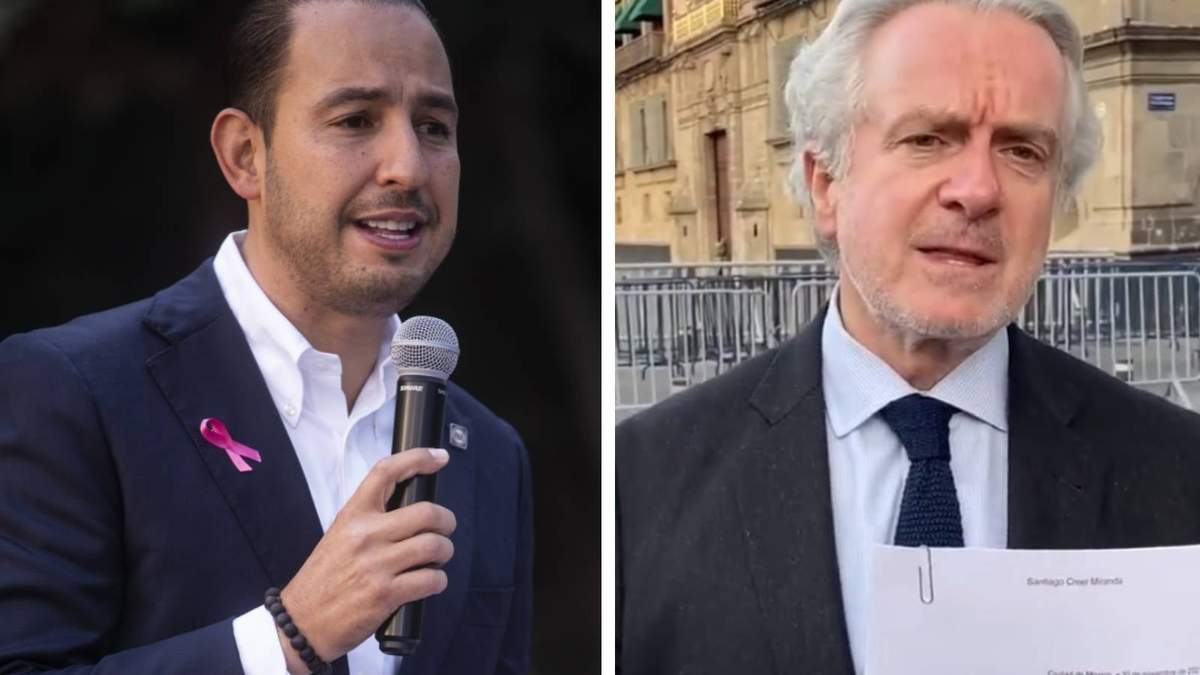 Los panistas Marko Cortés y Santiago Creel