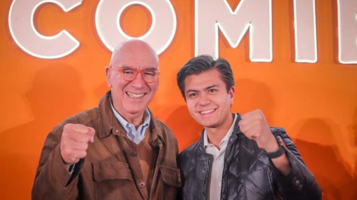 Dante Delgado con Javier Rodríguez Albarrán