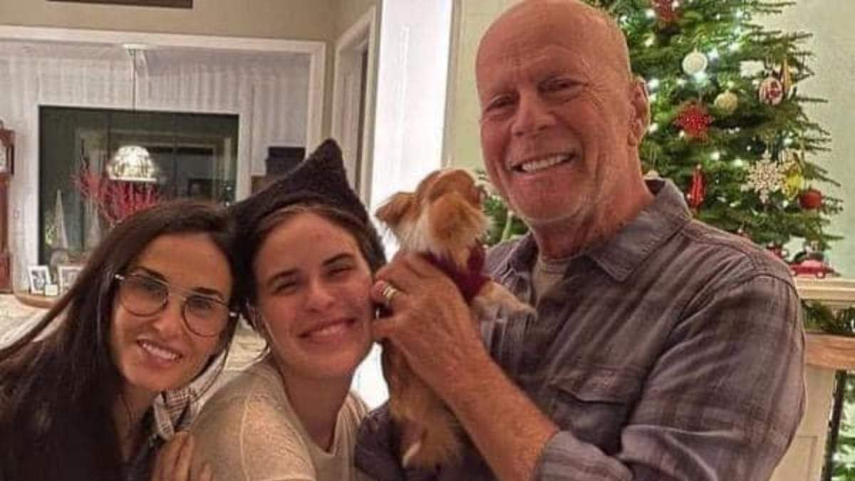 Demi Moore, Emma Heming y Bruce Willis