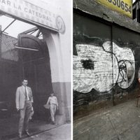 Vargas Llosa se fotografía frente a derruido bar en Perú que inspiró una de sus novelas hace 55 años