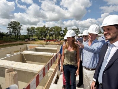 Santiago Cafiero recorrió obras en Entre Rios y apuntó contra Mauricio Macri