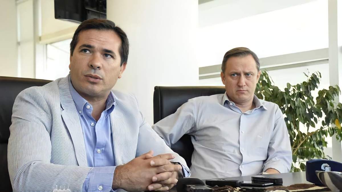 José Gerez y Agustín García en la sede del MPF. Fuente: (Twitter)