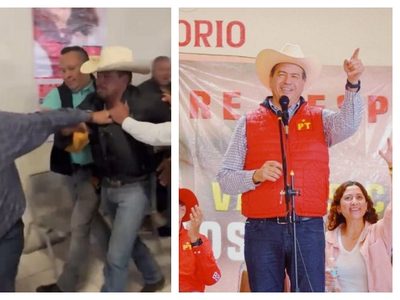 Llama a Mejía Berdeja secuestrador y seguidores del precandidato lo sacan a golpes