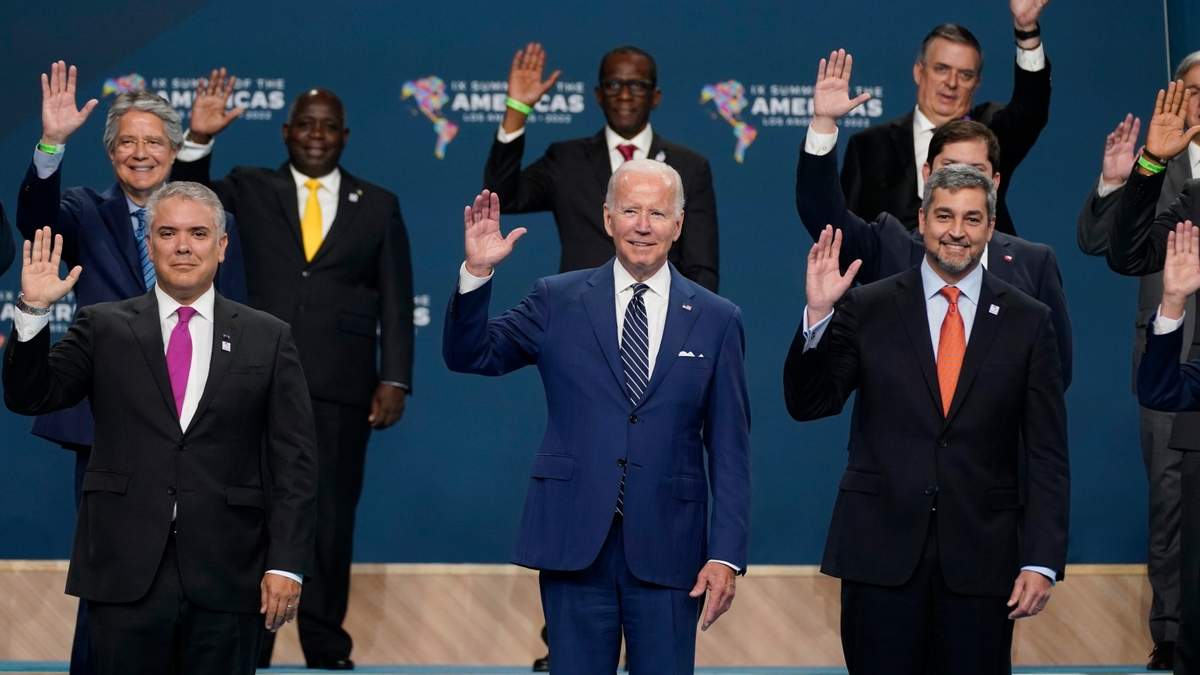 Iván Duque, Joe Bide y Mario Abdo Benitez, presidentes de Colombia, Estados Unidos y Paraguay