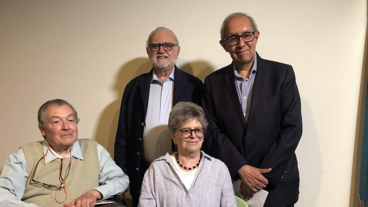 Iván Trujillo, Raúl Trejo Delarbre, Federico Dávalos Orozco y Magdalena Acosta Urquidi