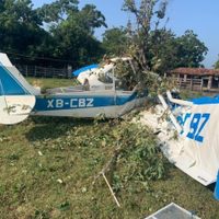 Se desploma una avioneta en Tomatlán, Jalisco; el piloto resulta herido