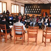 Llancafilo recorrió distintas obras de educación en San Martín de los Andes