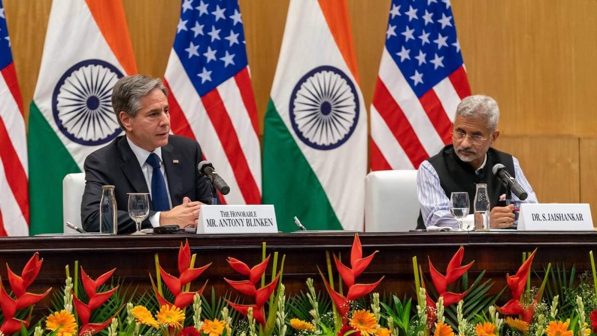 Antony Blinken y Subrahmanyam Jaishankar
