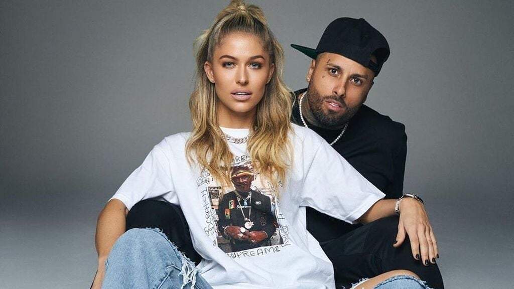 Nicky Jam y Cydney Moreau. Fuente: (Instagram)