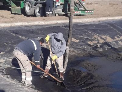 Finalizaron las tareas de limpieza y reparación de la planta de tratamiento cloacal