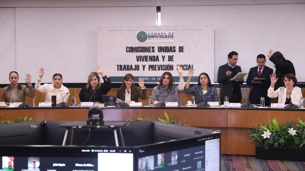 La votación en las Comisiones Unidas de Vivienda y de Trabajo y Previsión Social