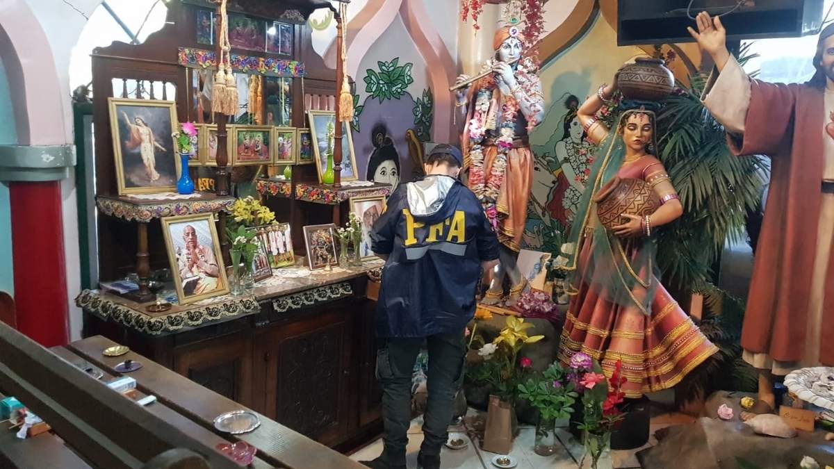 La sede de la secta. Fuente: (Twitter)