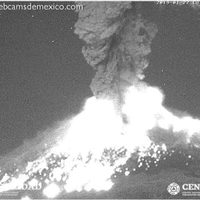 Explosión en el Popocatépetl genera columna eruptiva de tres km de altura (Video)