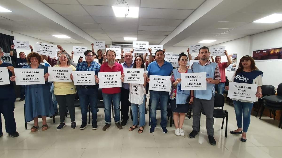 Representantes gremiales. Fuente: (Javier Manzano - Minuto Neuquén)