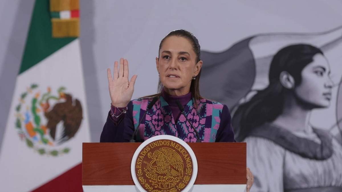 La presidenta Claudia Sheinbaum en la mañanera