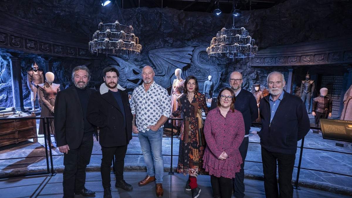 Parte del elenco de Game of Thrones en el Game of Thrones Studio Tour