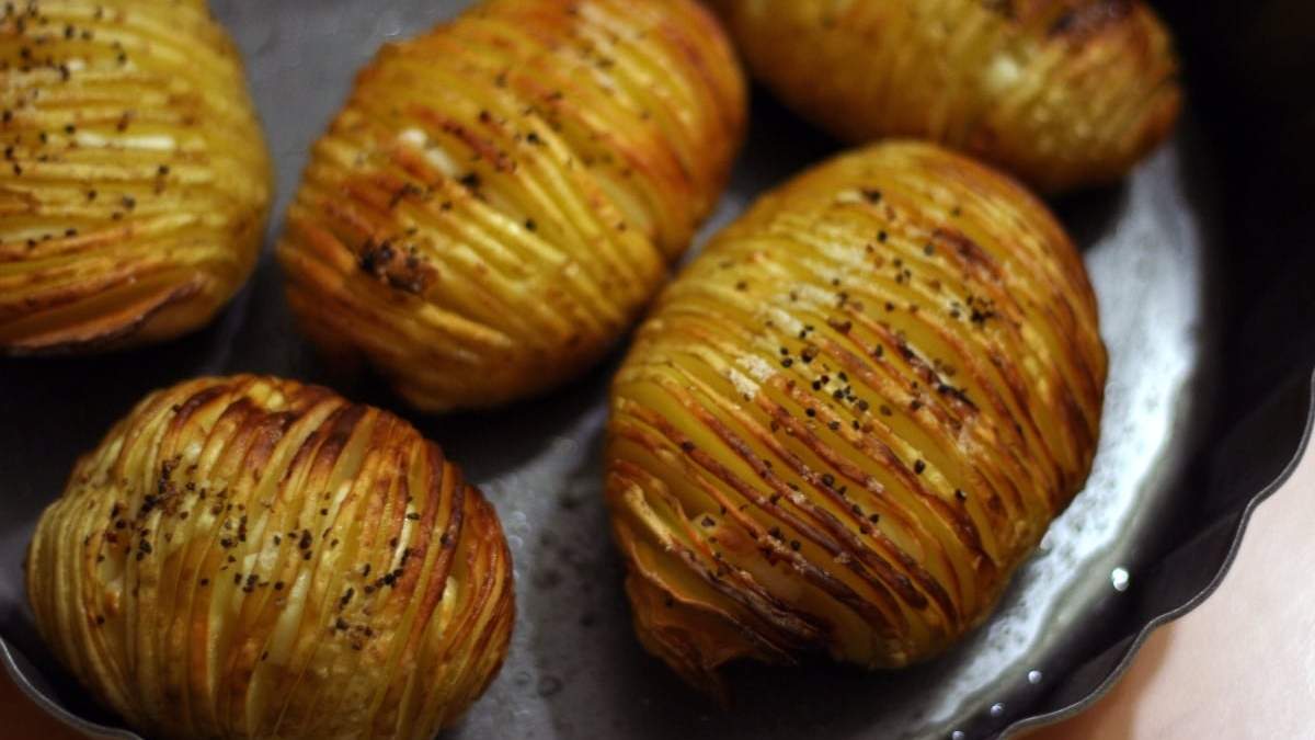 Papas Hasselback, Fuente: (Instagram)