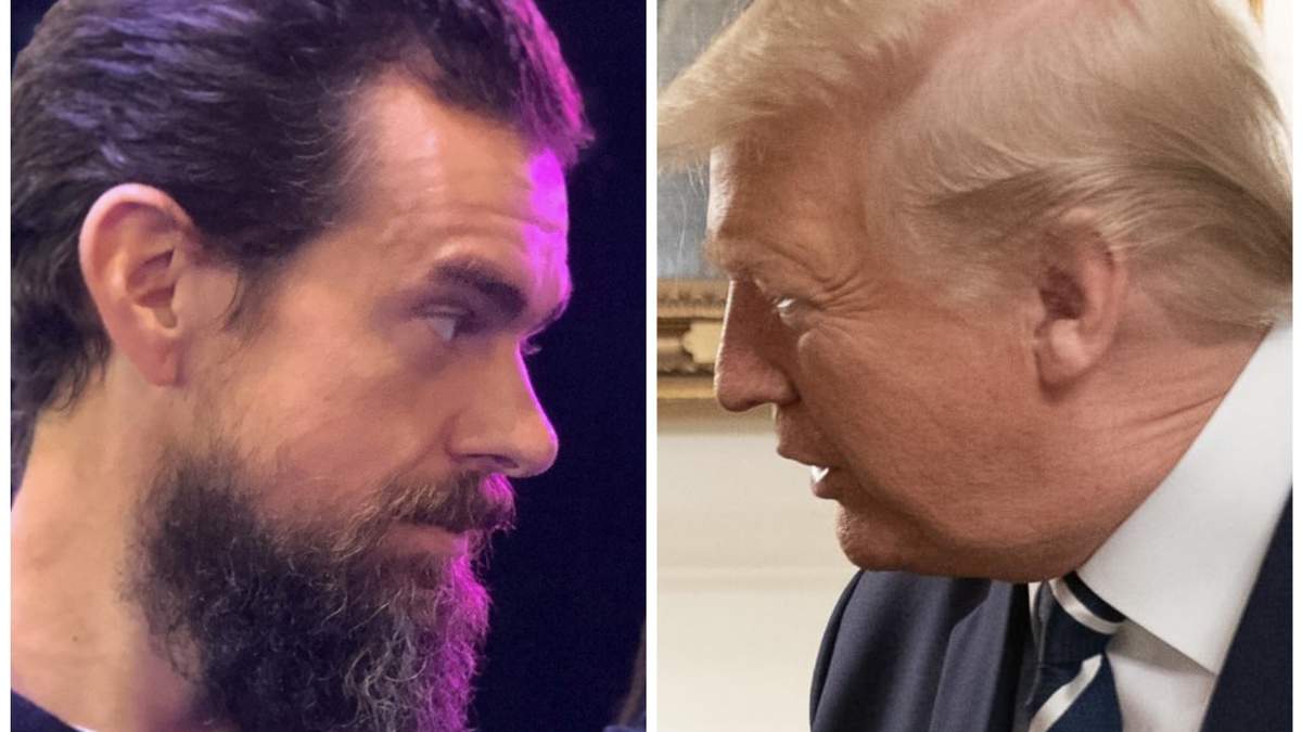 Jack Dorsey y Donald Trump