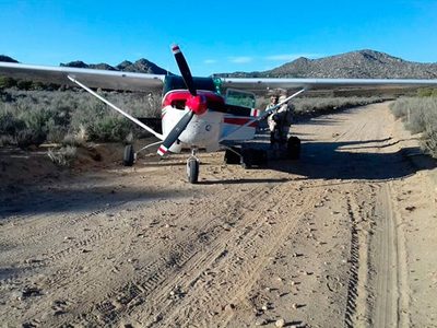 Atacan helicóptero militar que interceptó narco avioneta en BC