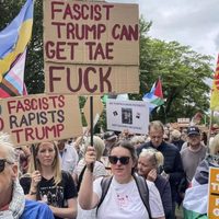 Importantes manifestaciones en Escocia contra la visita de Trump