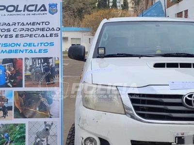 Secuestran una camioneta vinculada al daño ambiental en la laguna Corazón de Villa Pehuenia